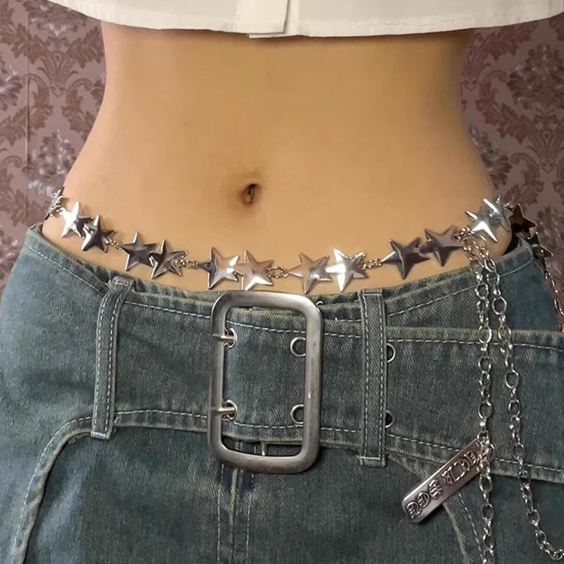 Body Jewelry High Quality - Fashion Star Waist Chains Womens Y2K