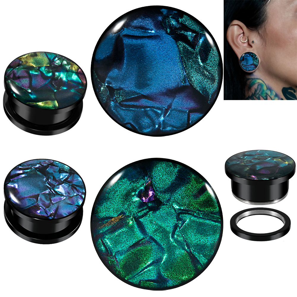 1PC Stainless Steel Mix Colors - Body Jewelry Ear Plugs recensione e prezzo