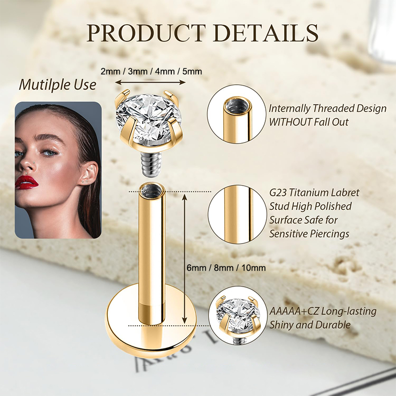 16G Titanium Internally Thread - Body Jewelry Back recensione e prezzo