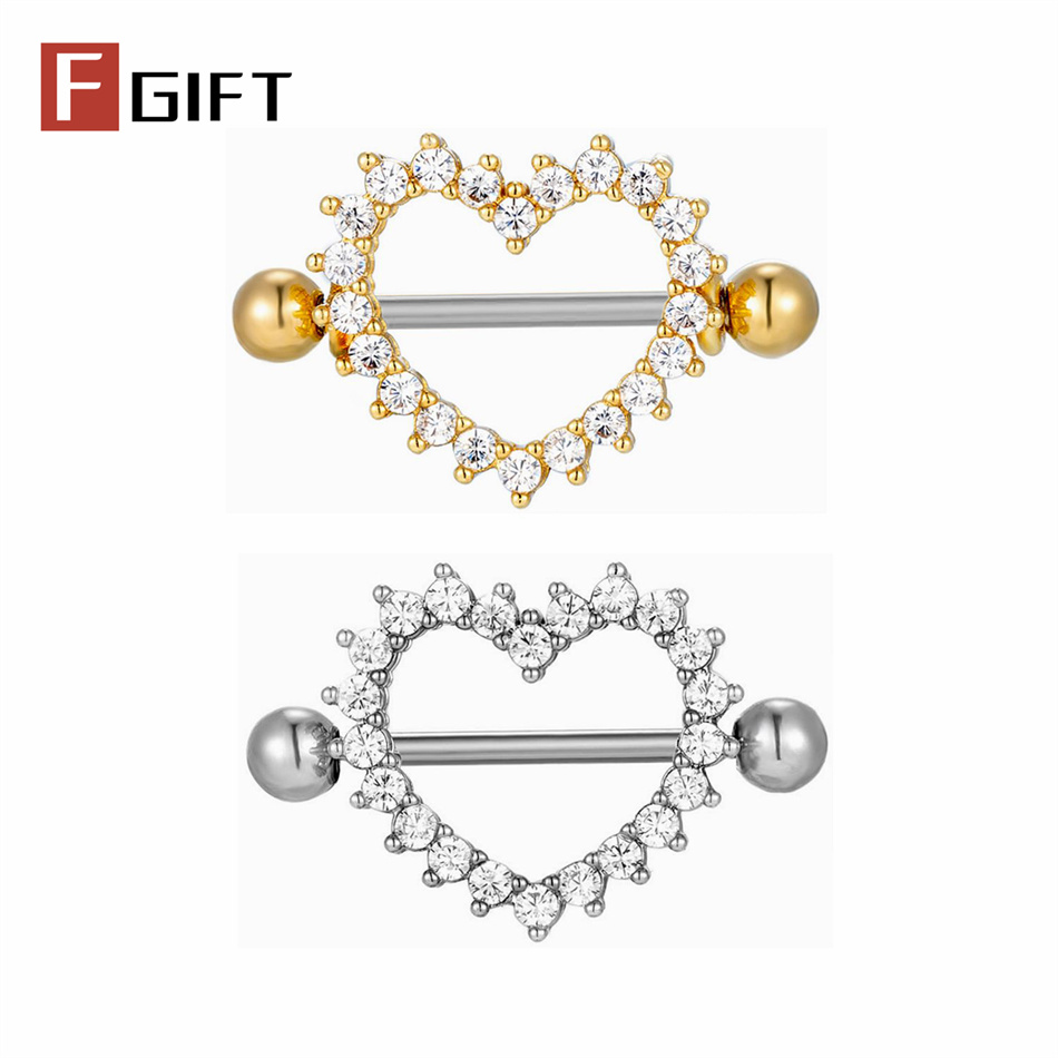 1 Pair Titanium Nipple Piercin - Body Jewelry Nipple Rings recensione e prezzo