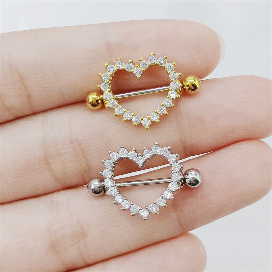 1 Pair Titanium Nipple Piercin - Body Jewelry Nipple Rings recensione e prezzo