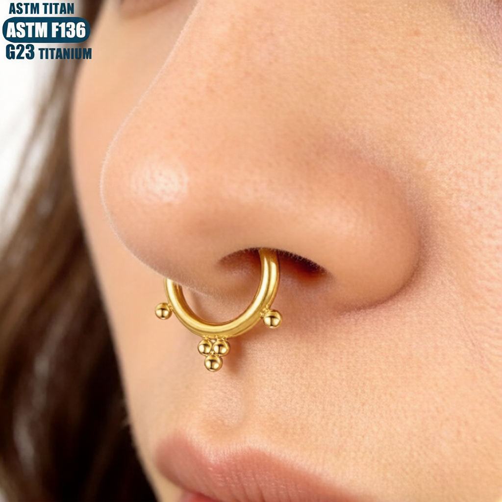 F136 Titanium 16G Septum Pierc - Clicker Ring Seamless recensione e prezzo