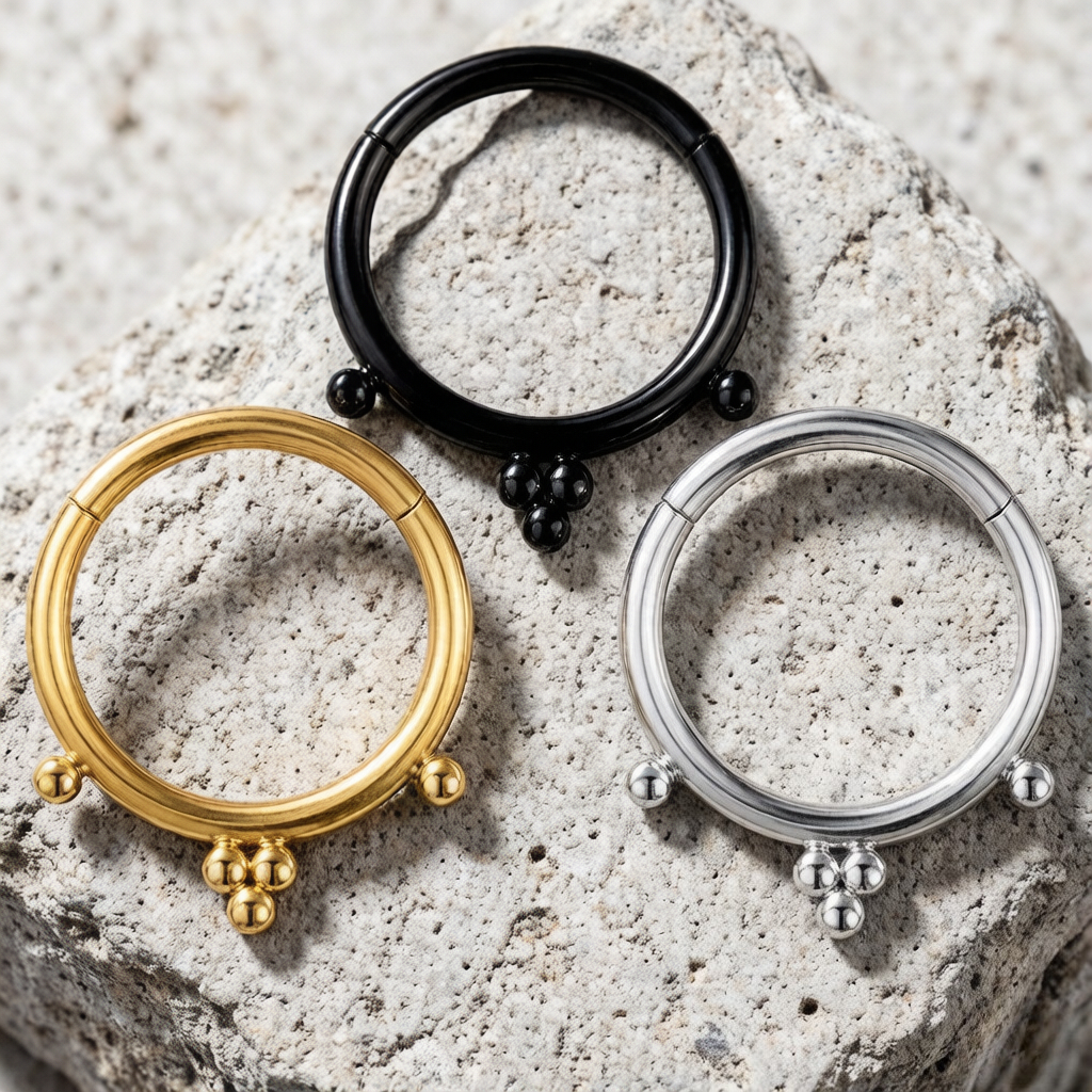 F136 Titanium 16G Septum Pierc - Clicker Ring Seamless recensione e prezzo