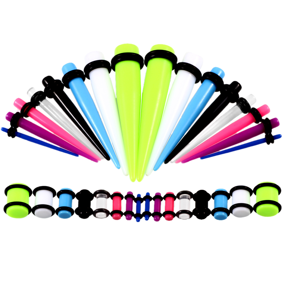 36pcs/lot Acrylic Ear Gauge Ta - Body Jewelry Ear Plugs recensione e prezzo