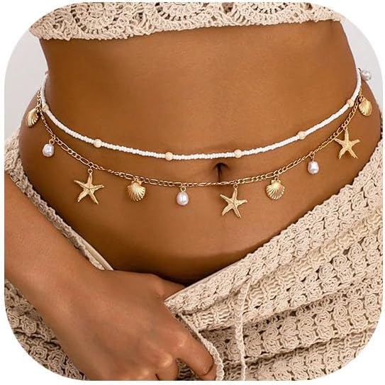 Starfish Waist Chain Women Adj - Body Jewelry Online recensione e prezzo