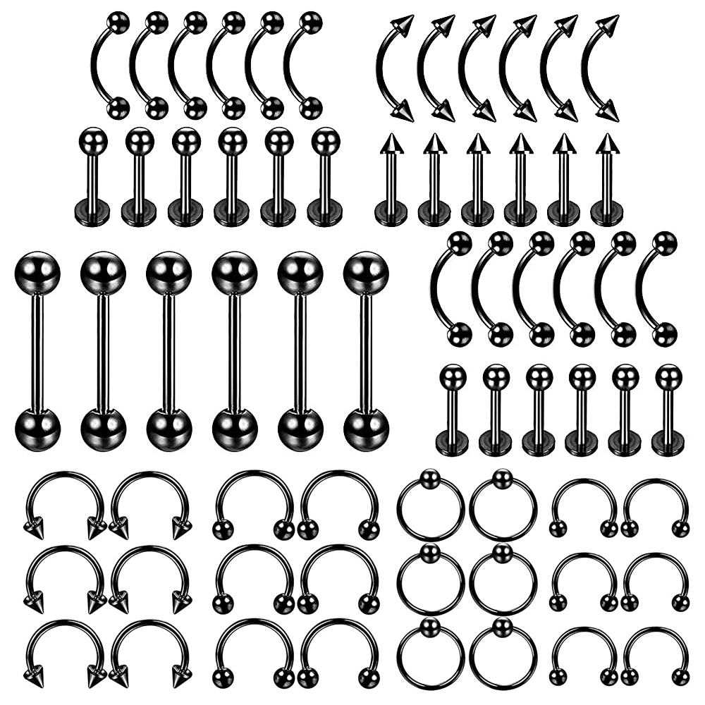 6 PCS Professional Piercing Ki - Body Jewelry Nipple Rings recensione e prezzo