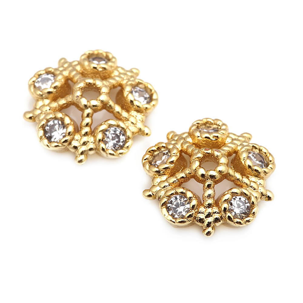 18K Gold Color Brass and Zirco - Body Jewelry High Quality recensione e prezzo
