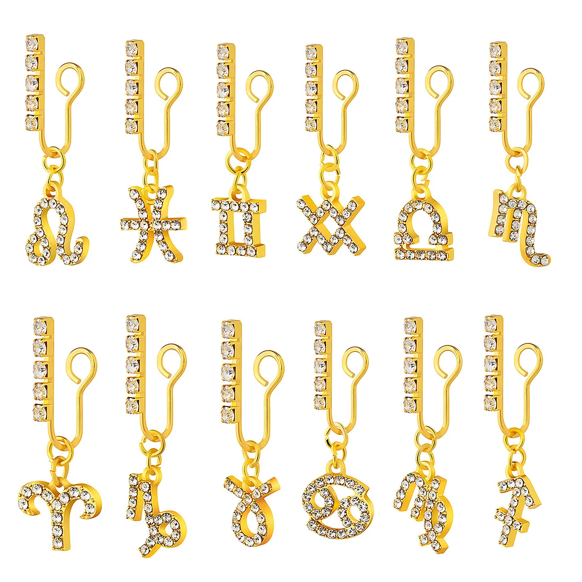 2 Pack Ear Clips Metal Zircon  - Body Jewelry Ear Plugs recensione e prezzo