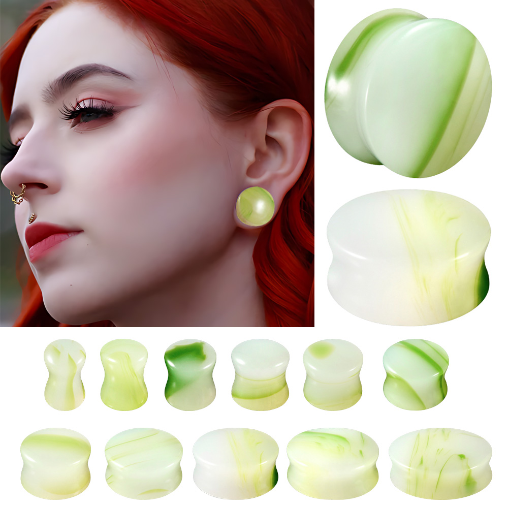 1/2/22PCS Glass&Stone Round Ea - Body Jewelry Ear Plugs recensione e prezzo
