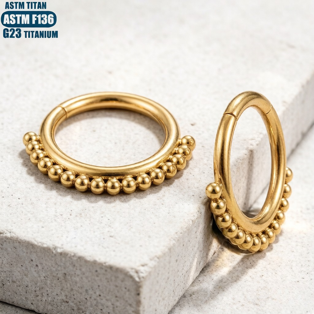 F136 16G Titanium Nose Ring wi - Clicker Ring Seamless recensione e prezzo