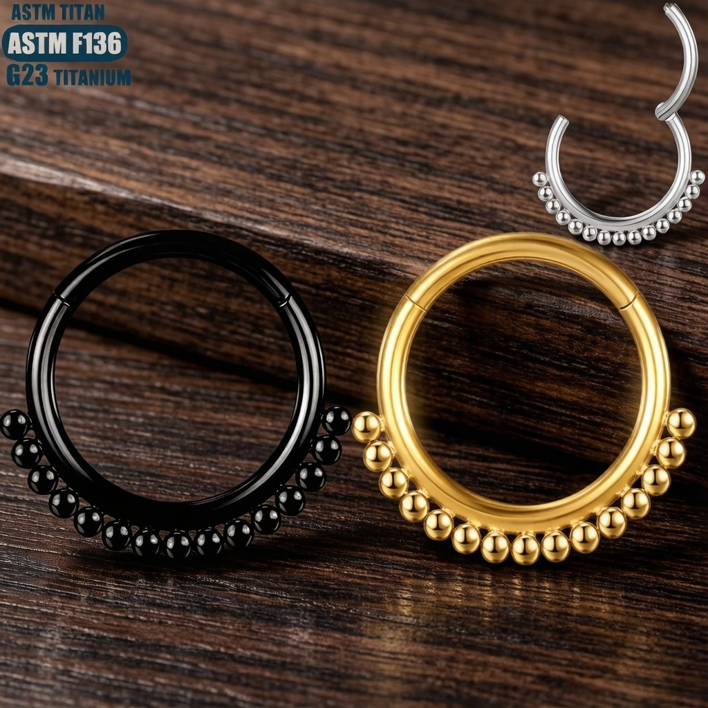 F136 16G Titanium Nose Ring wi - Clicker Ring Seamless recensione e prezzo