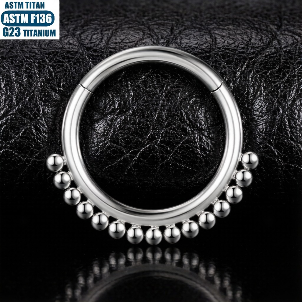 F136 16G Titanium Nose Ring wi - Clicker Ring Seamless recensione e prezzo