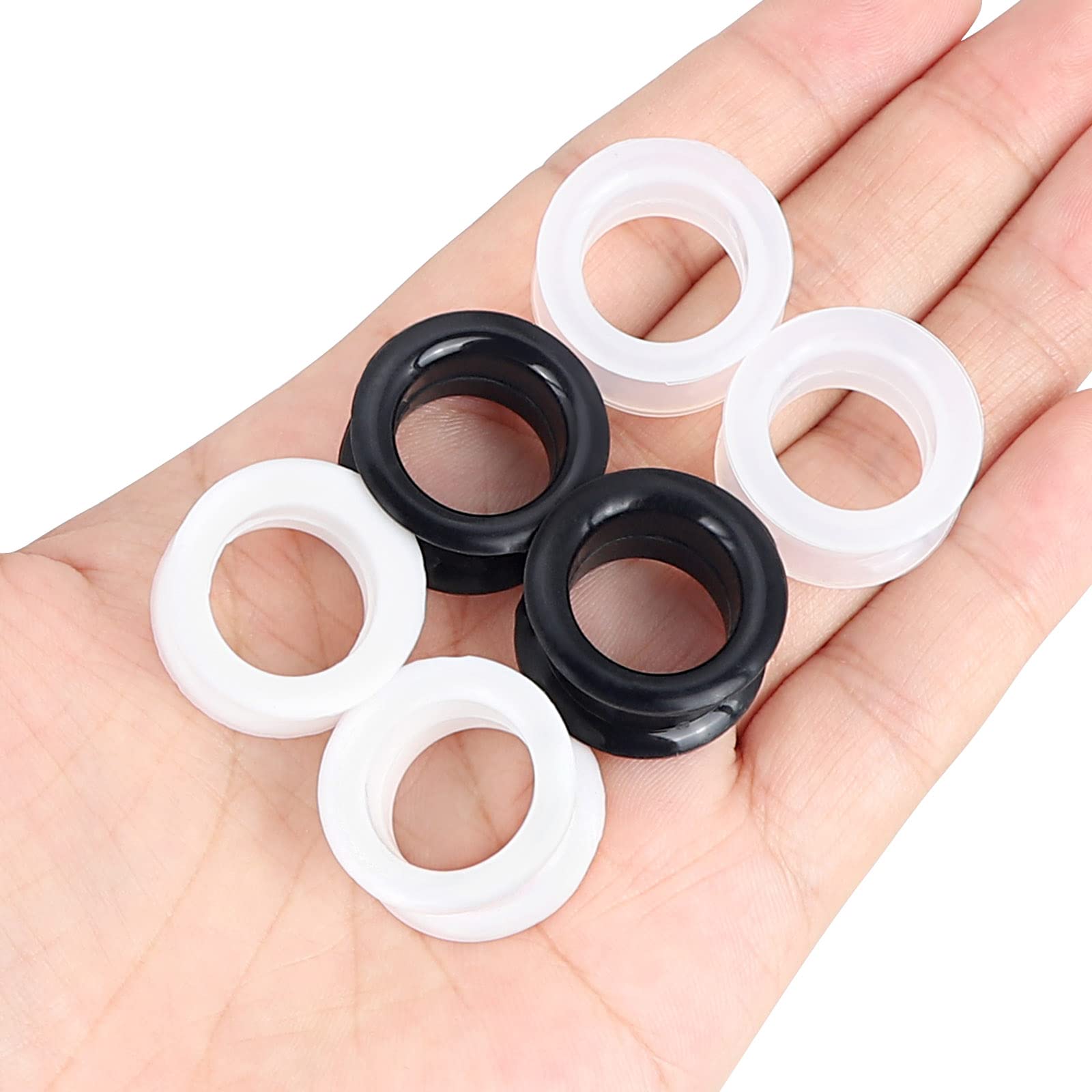 2PCS Black Clear White Thick S - Body Jewelry Ear Plugs recensione e prezzo