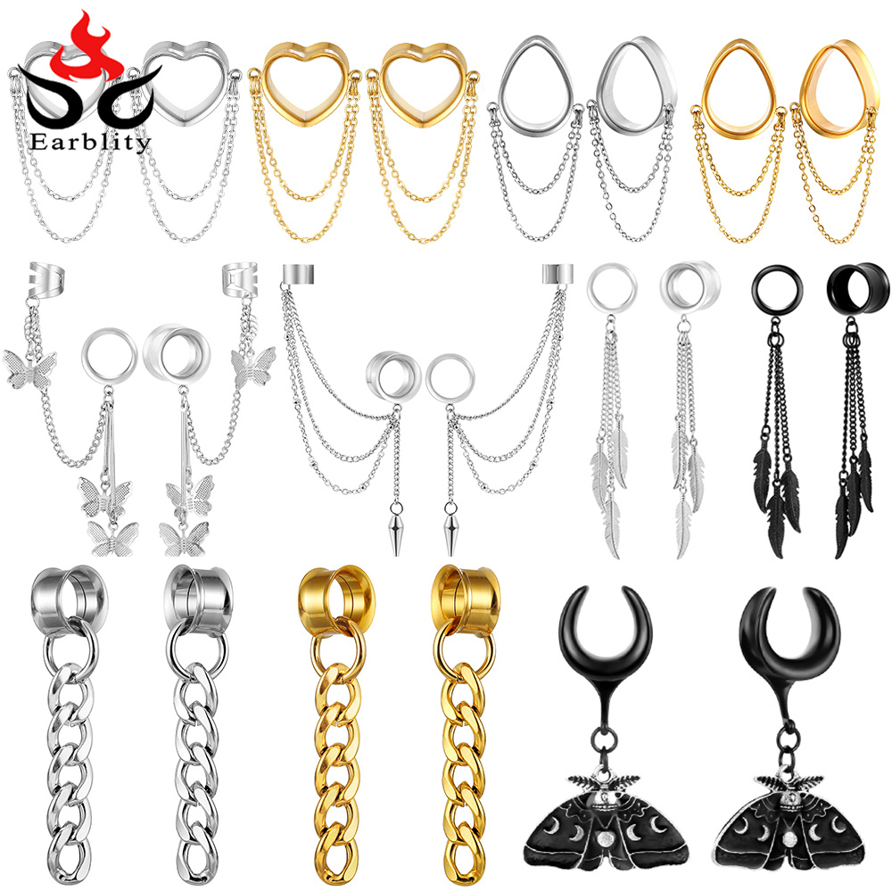 Osbourney 2PCS Stainless Steel - Body Jewelry Ear Plugs recensione e prezzo