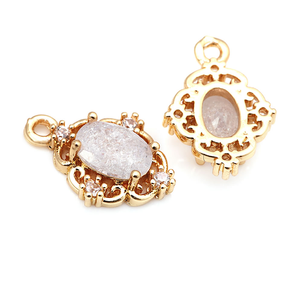 18K Gold Color Brass and Zirco - Body Jewelry High Quality recensione e prezzo