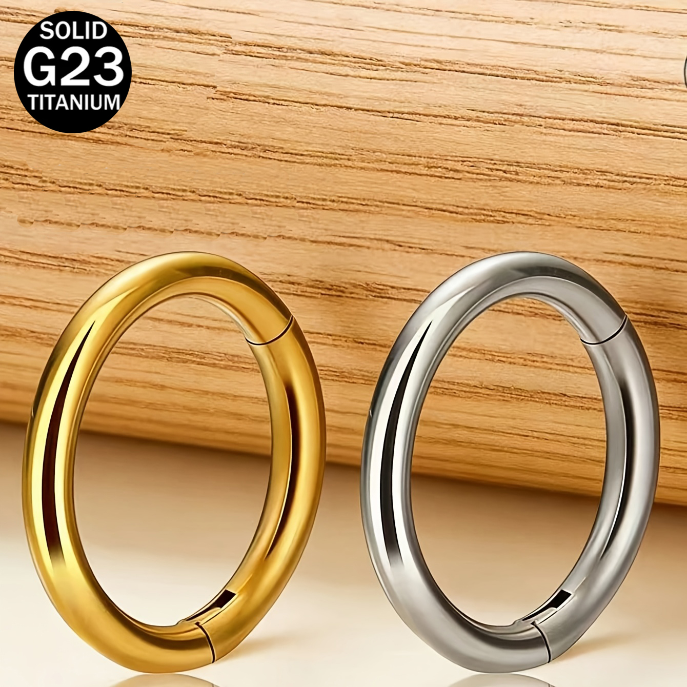 2pcs/Set G23 Titanium Nose Rin - Clicker Ring Seamless recensione e prezzo