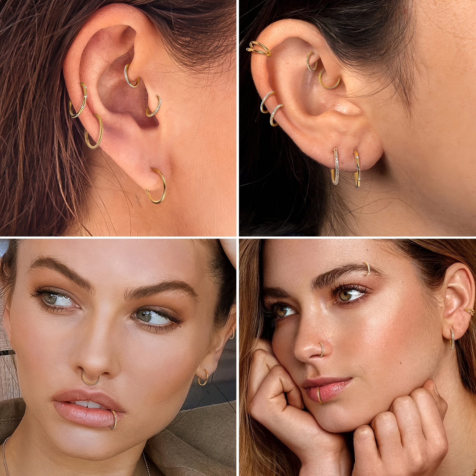 2pcs/Set G23 Titanium Nose Rin - Clicker Ring Seamless recensione e prezzo
