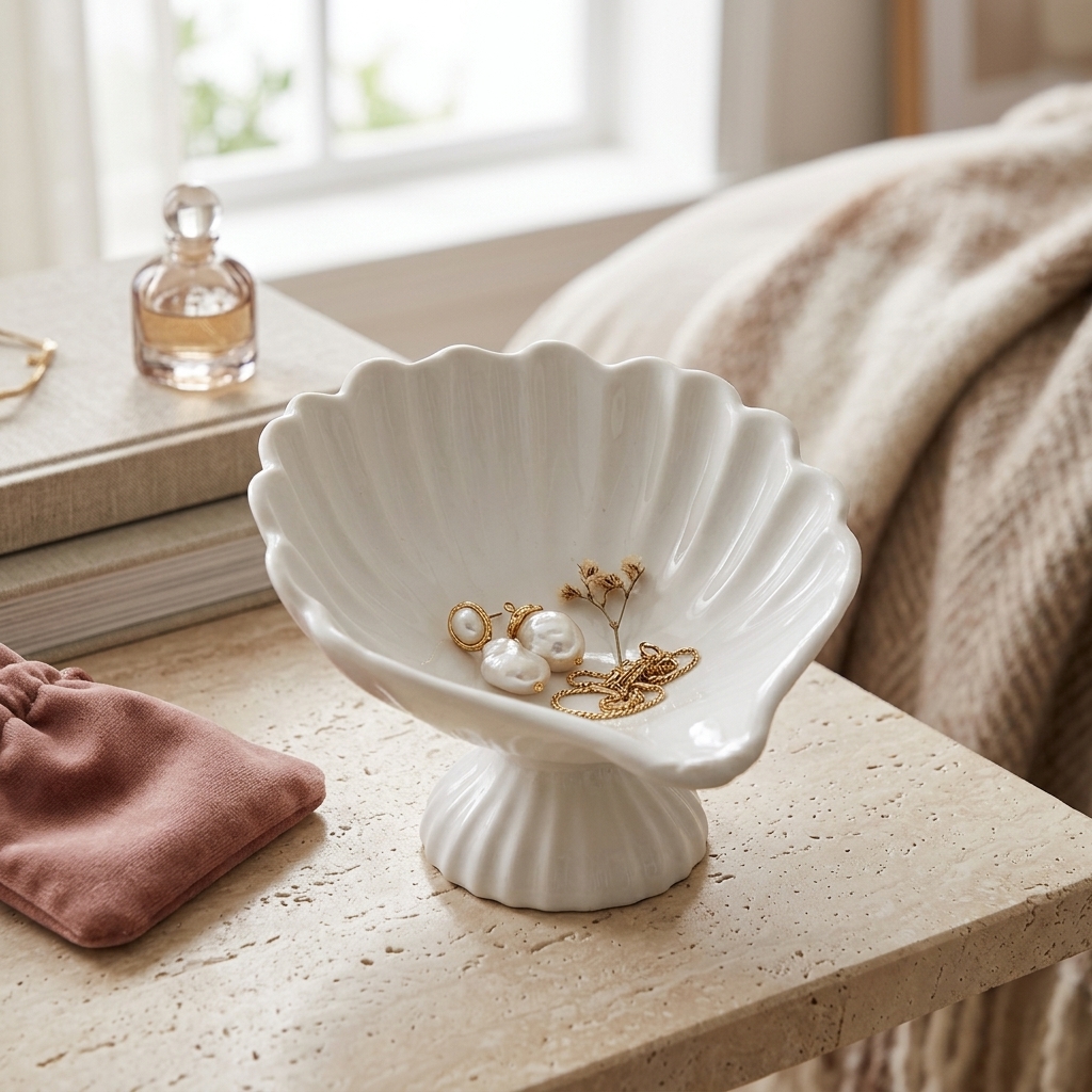 Seashell Jewelry Dish Trinket  - Body Jewelry Beach recensione e prezzo