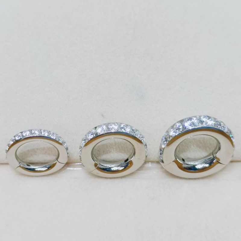 10PCS  3mm 4mm 5mm Guages  Sur - Clicker Ring Seamless recensione e prezzo