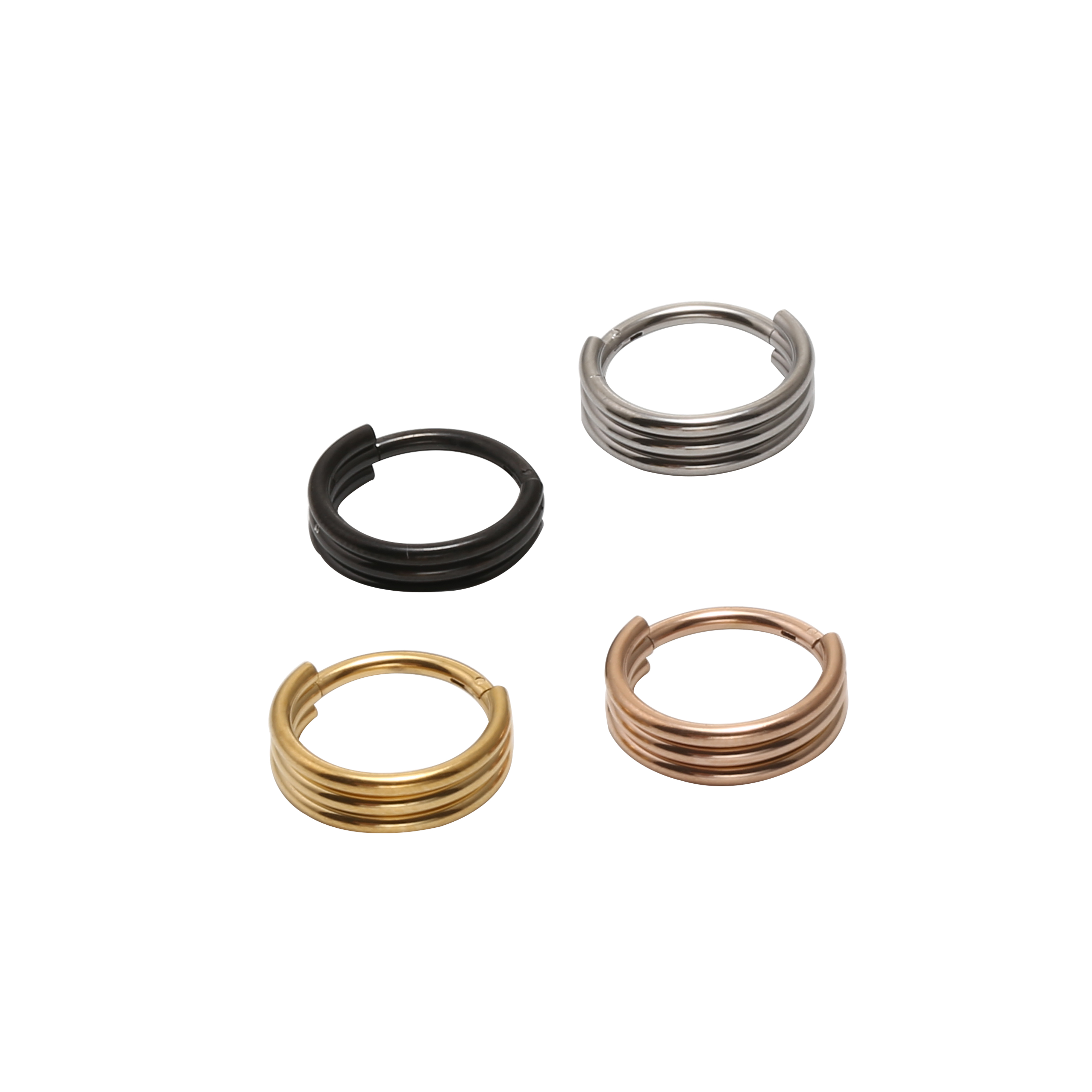50pcs/lot Twist Seamless Hinge - Clicker Ring Seamless recensione e prezzo