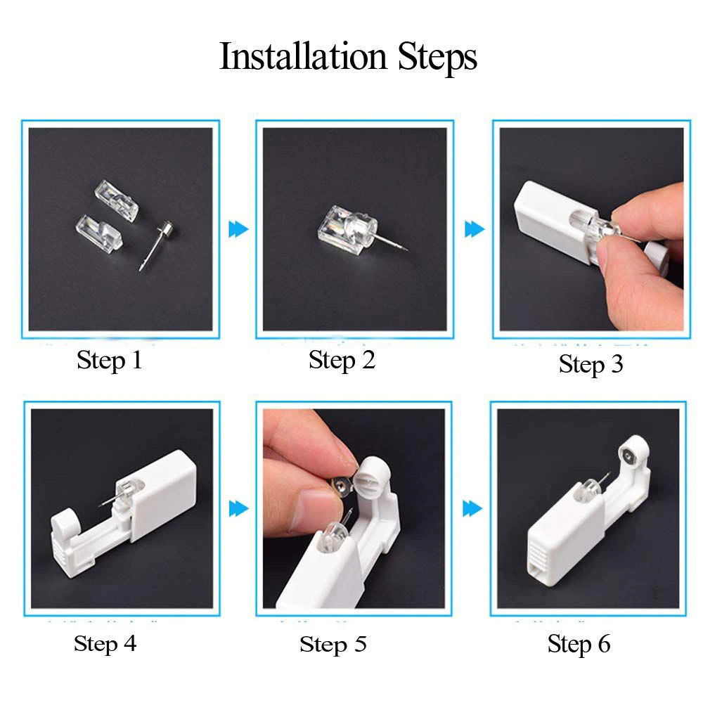 1-20Pcs/set Ear Piercing Gun D - Body Jewelry Ear Plugs recensione e prezzo