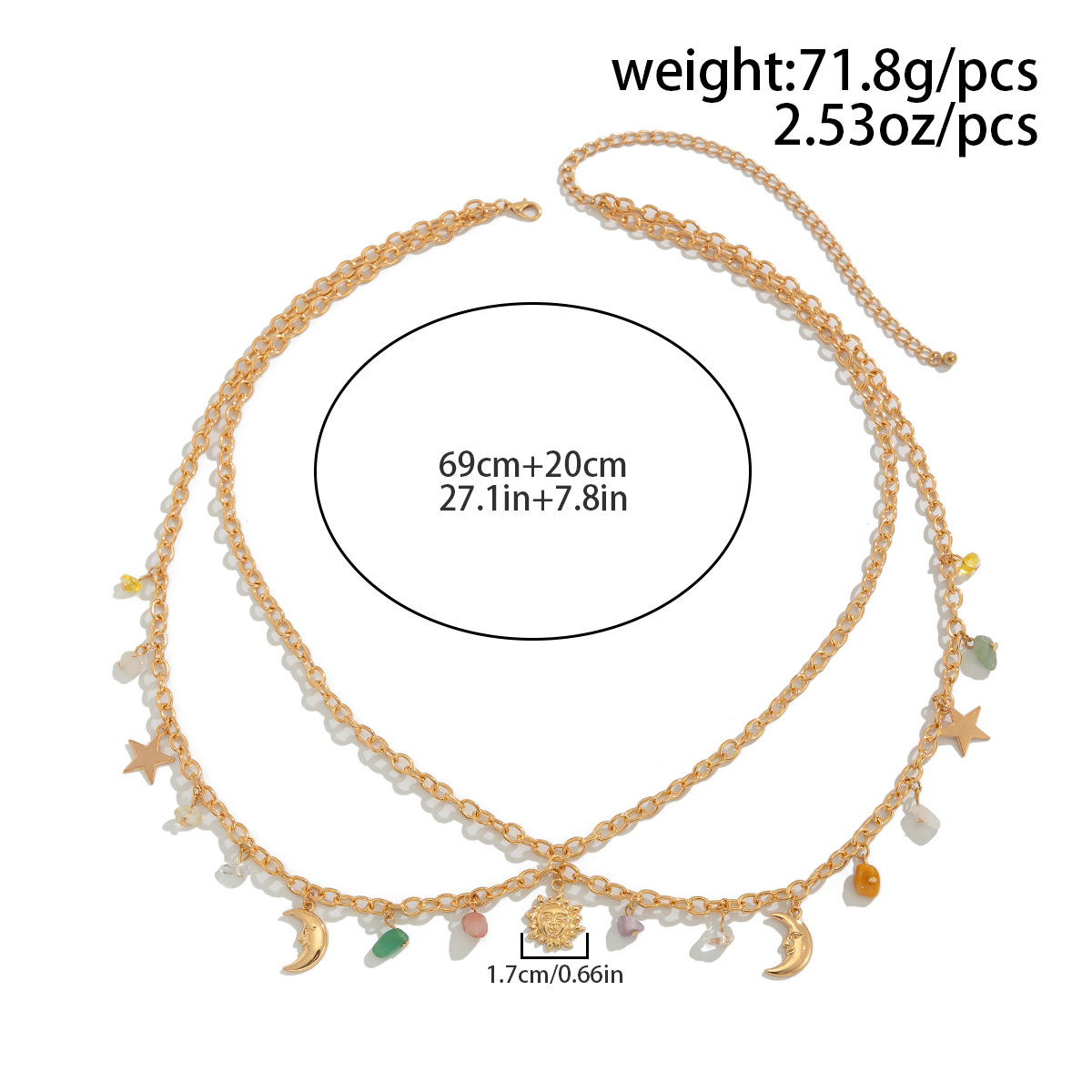Boho Star Moon Sun Pendant Wai - Body Jewelry Beach recensione e prezzo