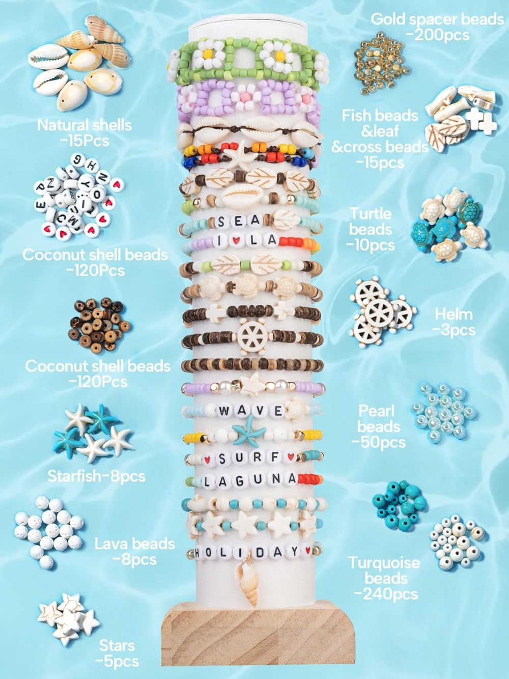 6000pcs 4mm Glass Beads for Br - Body Jewelry Beach recensione e prezzo