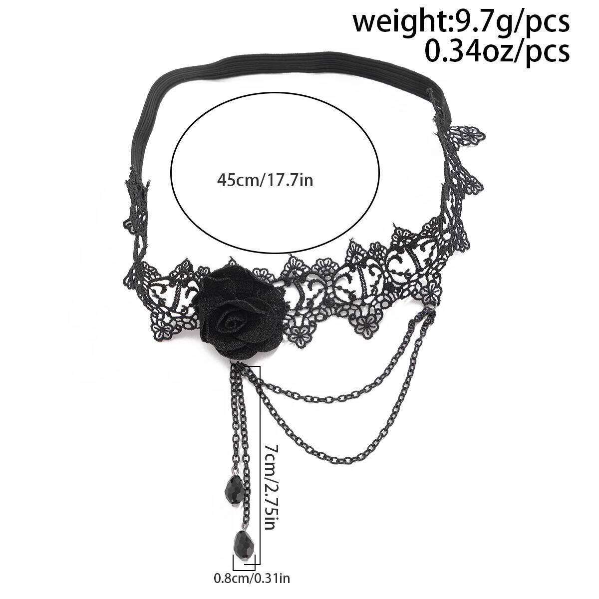 Lacteo Punk Sexy Black Lace El - Body Jewelry Thigh Chain recensione e prezzo
