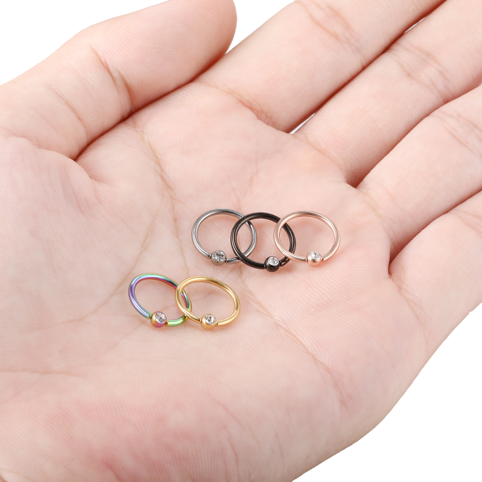 1PC Titanium CBR Piercings BCR - Body Jewelry Nipple Rings recensione e prezzo