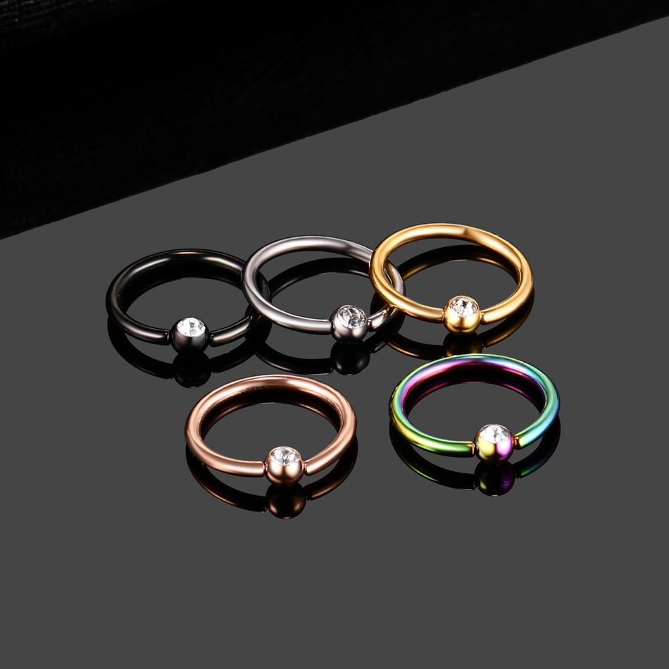 1PC Titanium CBR Piercings BCR - Body Jewelry Nipple Rings recensione e prezzo