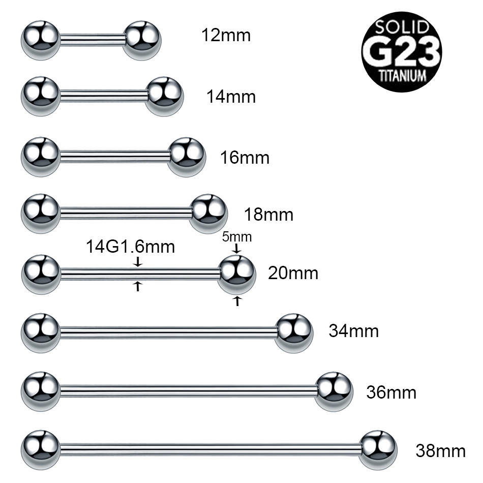 1/5PCS Titanium External Threa - Body Jewelry Nipple Rings recensione e prezzo