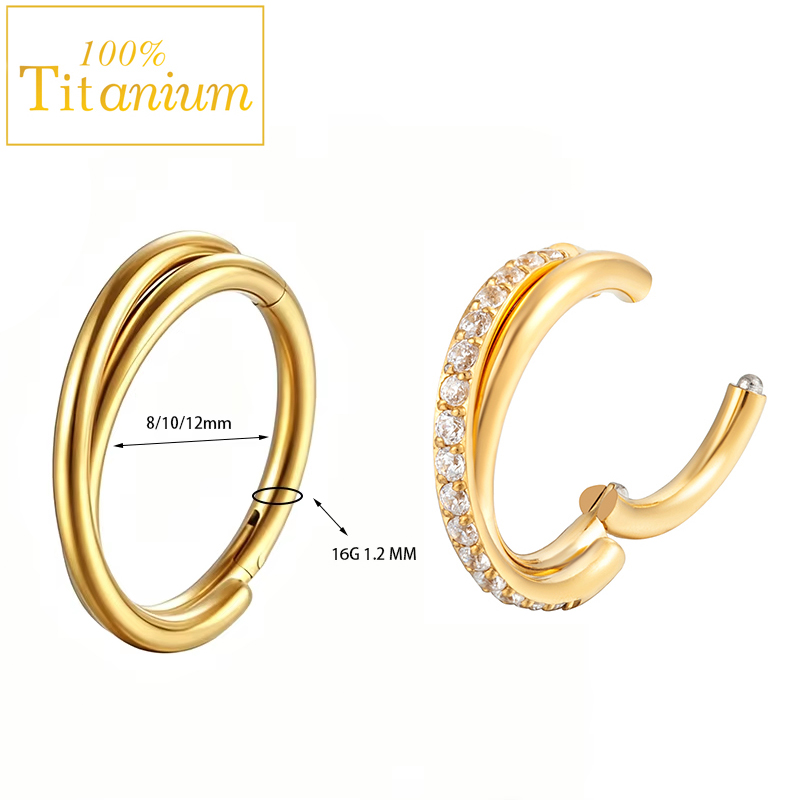 Implant Grade G23 Titanium Ear - Clicker Ring Seamless recensione e prezzo
