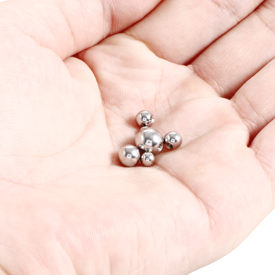 100Pcs/lot Stainless Steel Scr - Body Jewelry Nipple Rings recensione e prezzo