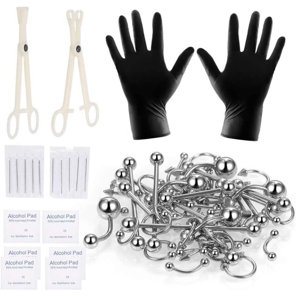 150/140/85/70/42Pcs Body Pierc - Body Jewelry Nipple Rings recensione e prezzo