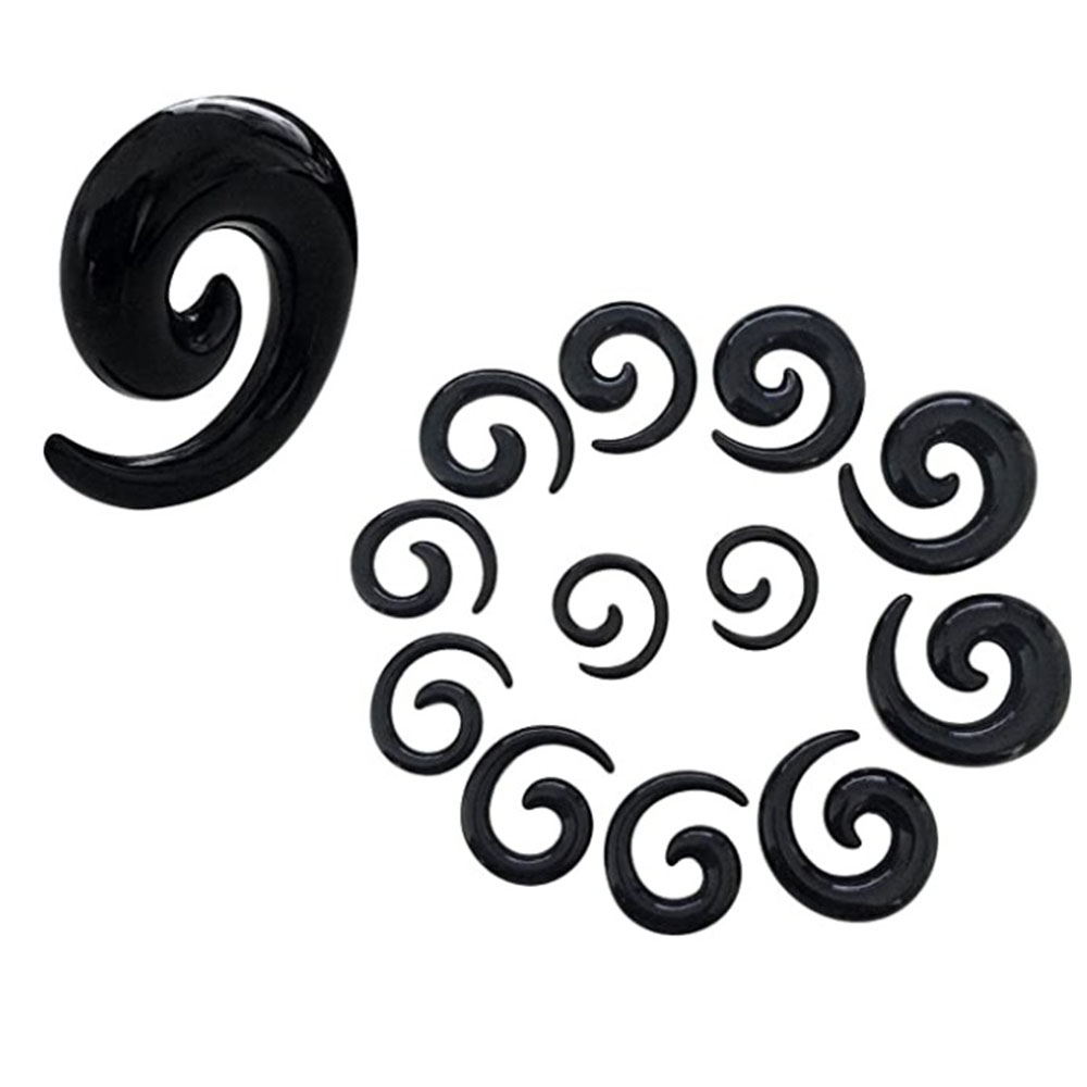 1 Set Ear Taper Kit Black Ear  - Body Jewelry Ear Plugs recensione e prezzo