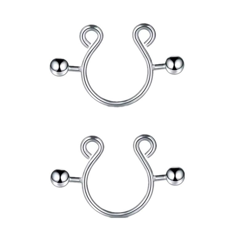 【SA】2Pcs Stainless Steel Nippl - Body Jewelry Nipple Rings recensione e prezzo