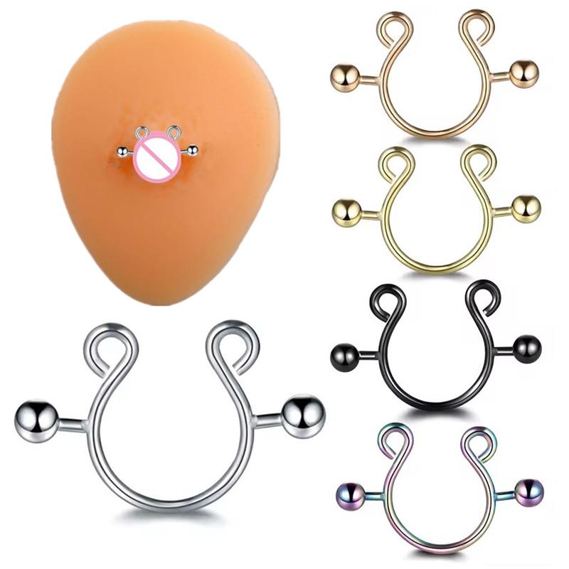 【SA】2Pcs Stainless Steel Nippl - Body Jewelry Nipple Rings recensione e prezzo