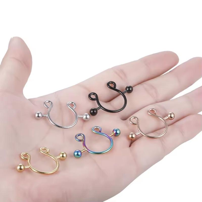 【SA】2Pcs Stainless Steel Nippl - Body Jewelry Nipple Rings recensione e prezzo