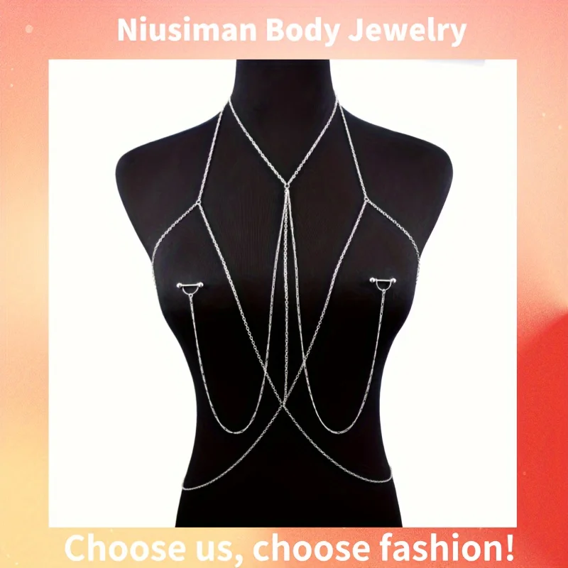 1pc  Elegant & Sexy Body Chain - Body Jewelry Nipple Rings recensione e prezzo