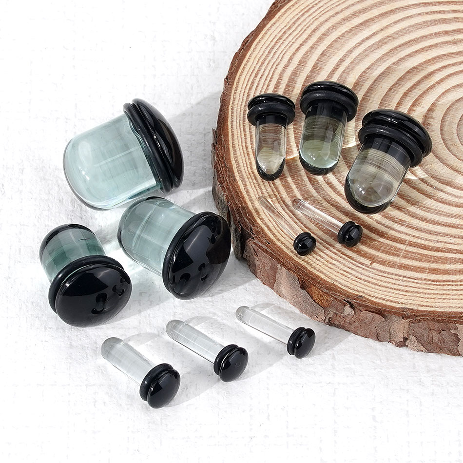 2pcs Glass Ear Gauges Stretchi - Body Jewelry Ear Plugs recensione e prezzo