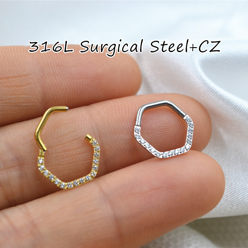 10pcs/Lot  316L Surgical Steel - Clicker Ring Seamless recensione e prezzo