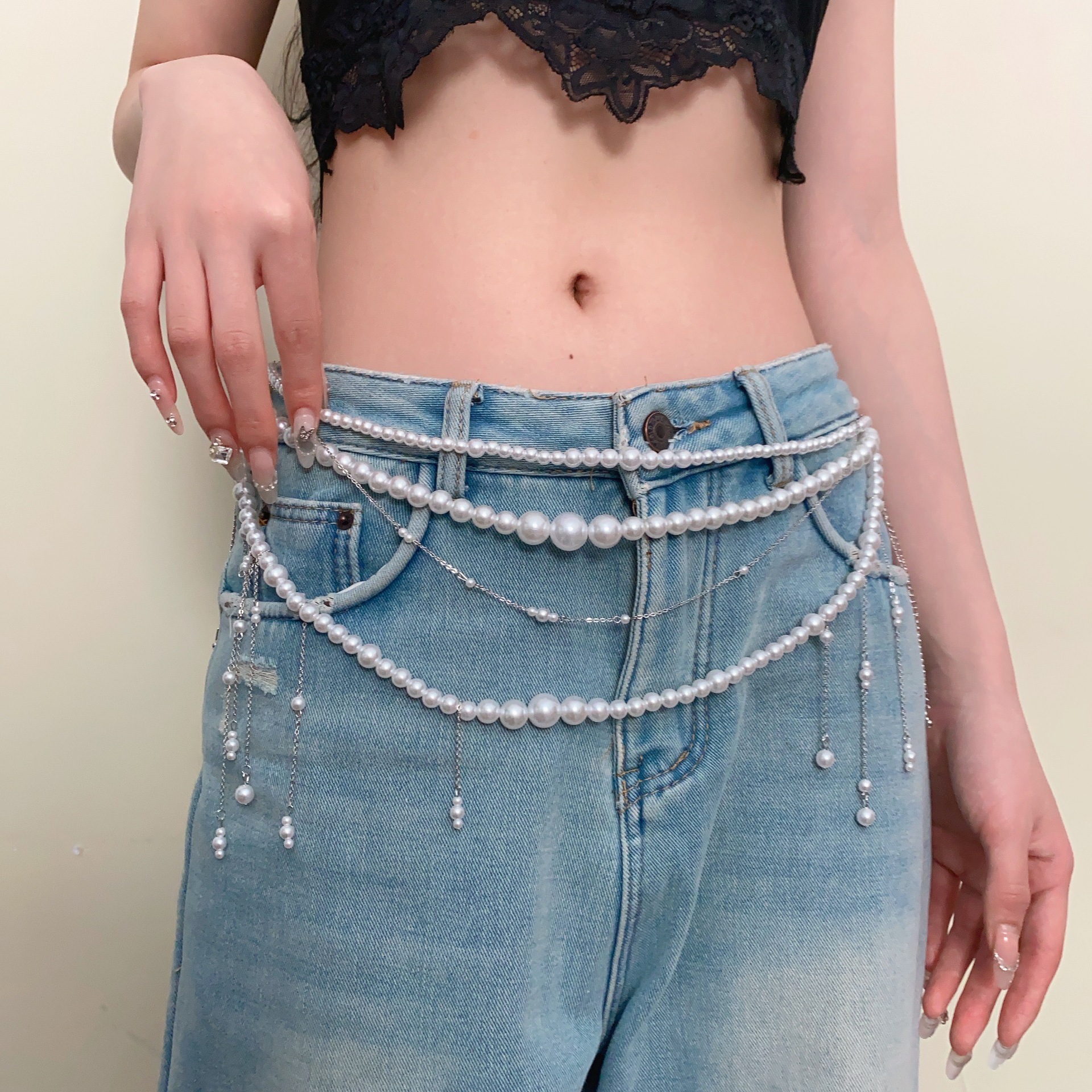 Ladies' Waist Chain Pearl Mult - Body Jewelry Brands recensione e prezzo