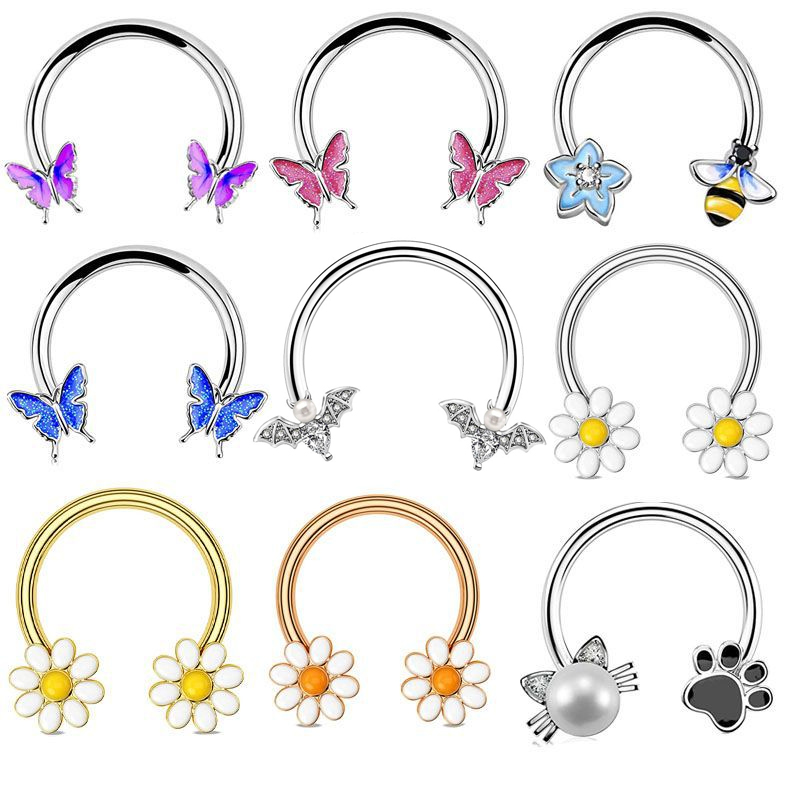 Fashion Pink Butterfly Stainle - Body Jewelry La recensione e prezzo