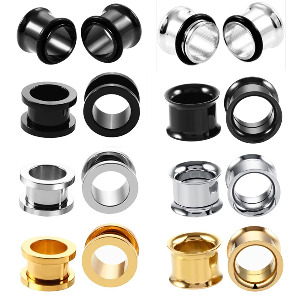 1Pair Stainless Steel Ear Plug - Body Jewelry Ear Plugs recensione e prezzo