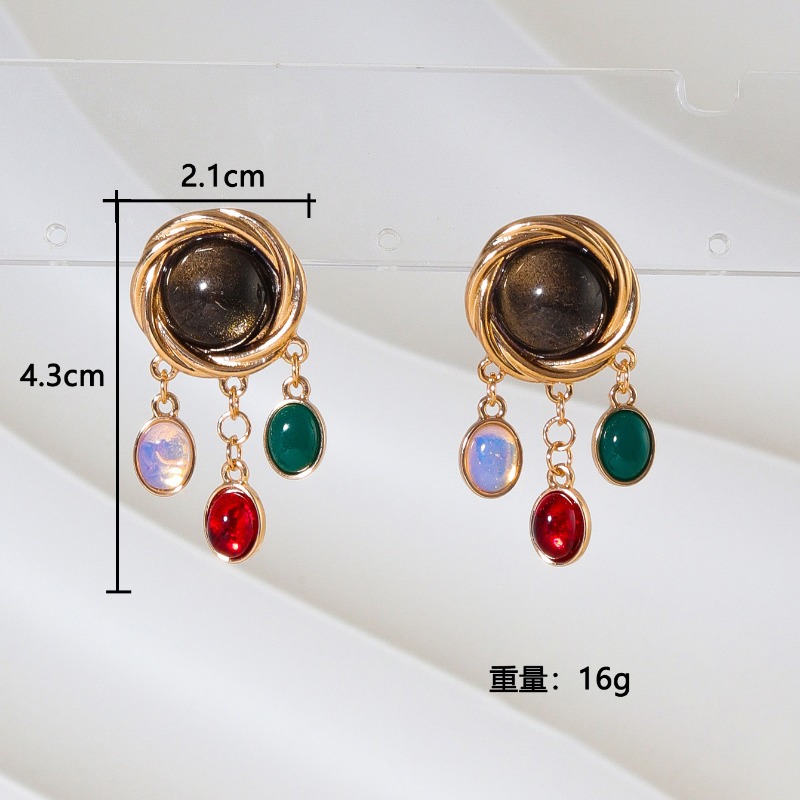 Colorful Glass Crystal Earring - Body Jewelry Brands recensione e prezzo