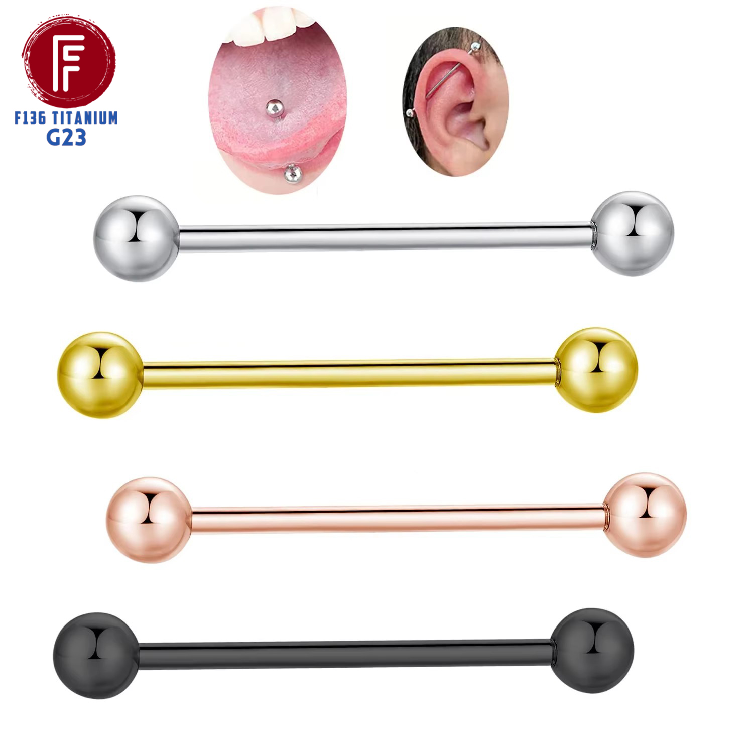 ASTM F136 Titanium Piercing Ba - Body Jewelry Nipple Rings recensione e prezzo