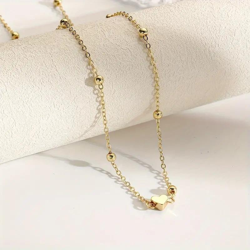 Girls Simple Heart Beaded Bell - Body Jewelry Online recensione e prezzo