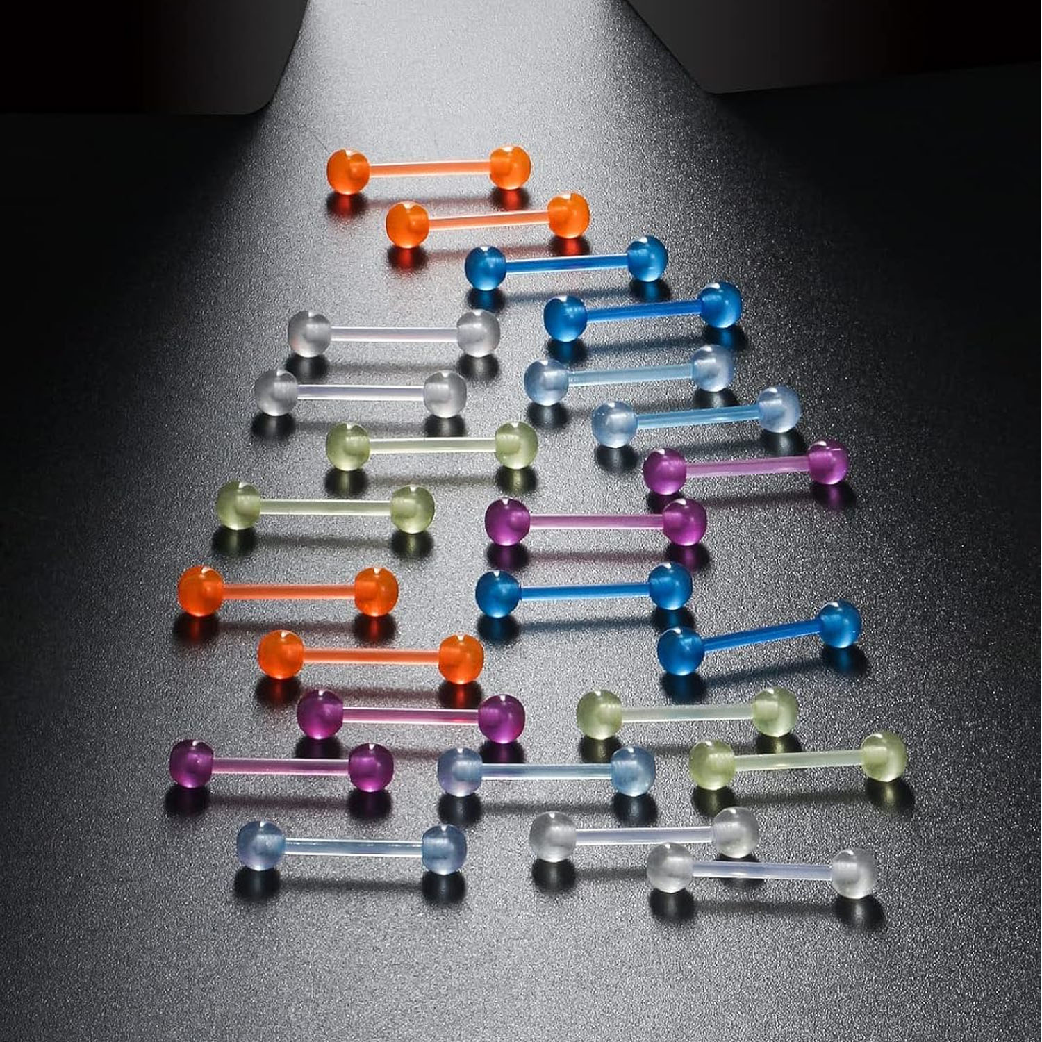 12PCS/24PCS 14G 16mm Glow in D - Body Jewelry Nipple Rings recensione e prezzo