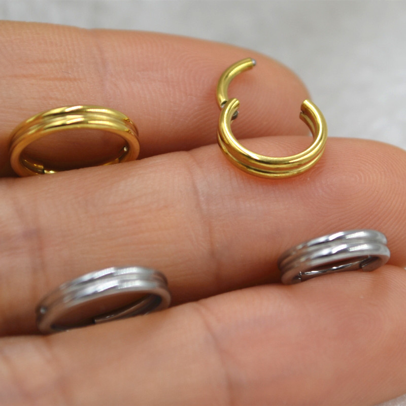 20pcs 316L Stainless Steel Pie - Clicker Ring Seamless recensione e prezzo