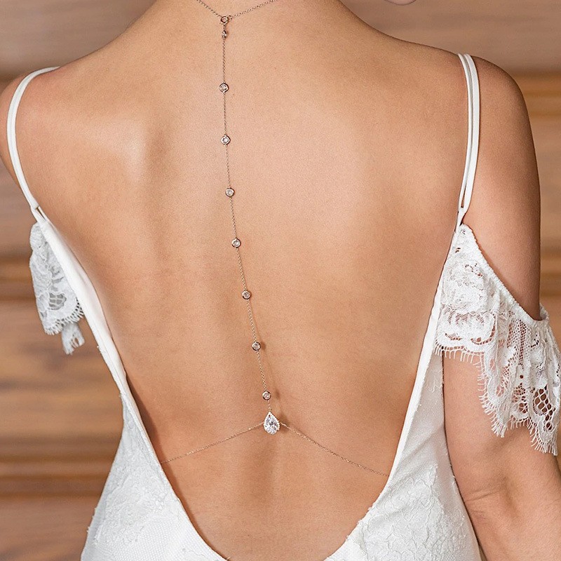 Hot style zircon back chain br - Body Jewelry Hot recensione e prezzo